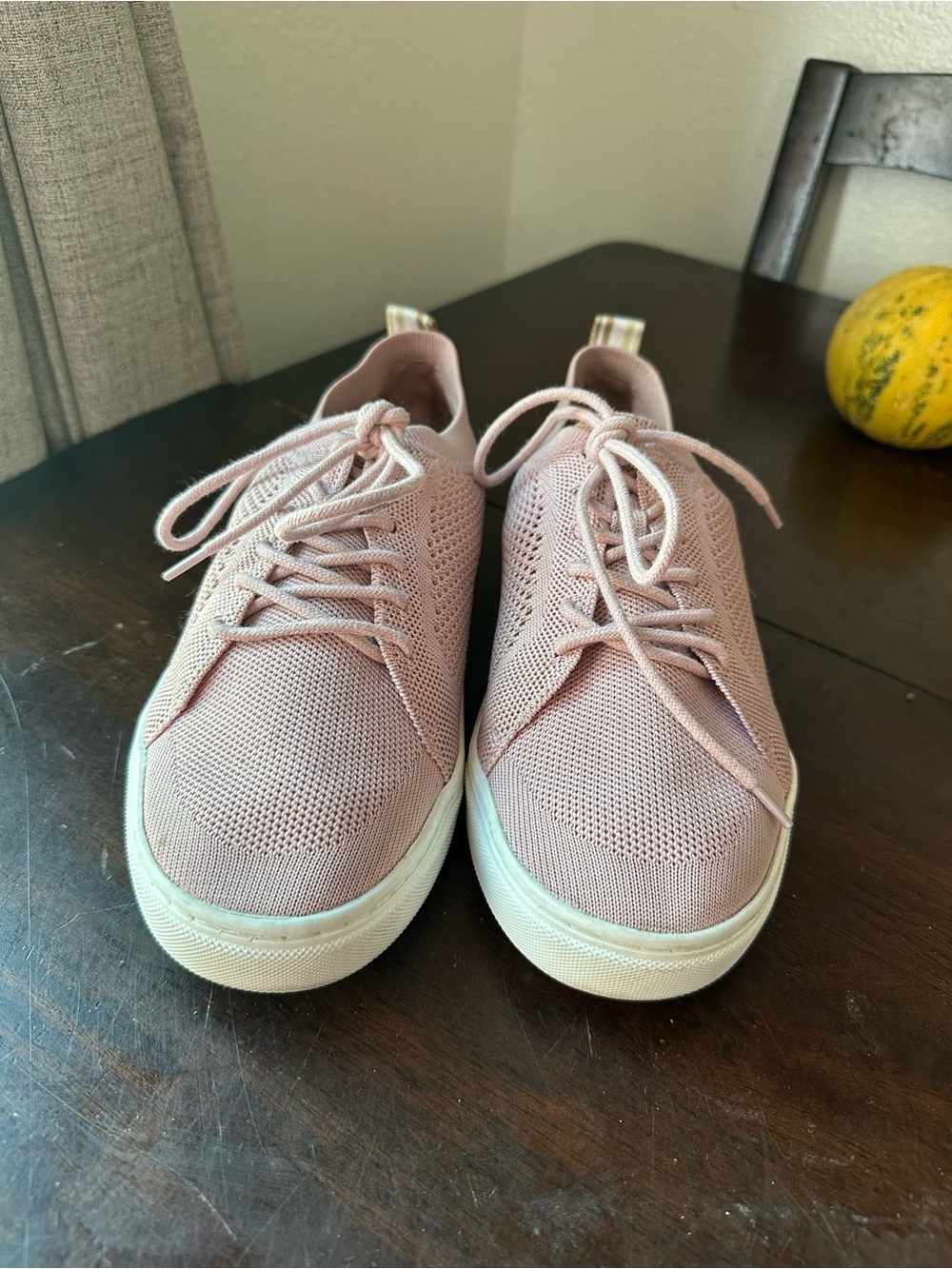 torrid Blush Knit Lace-Up Platform Sneakers